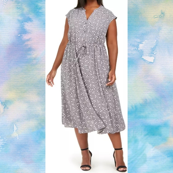 Anne Klein Dresses & Skirts - Anne Klein Drawstring Midi Dress NWOT 